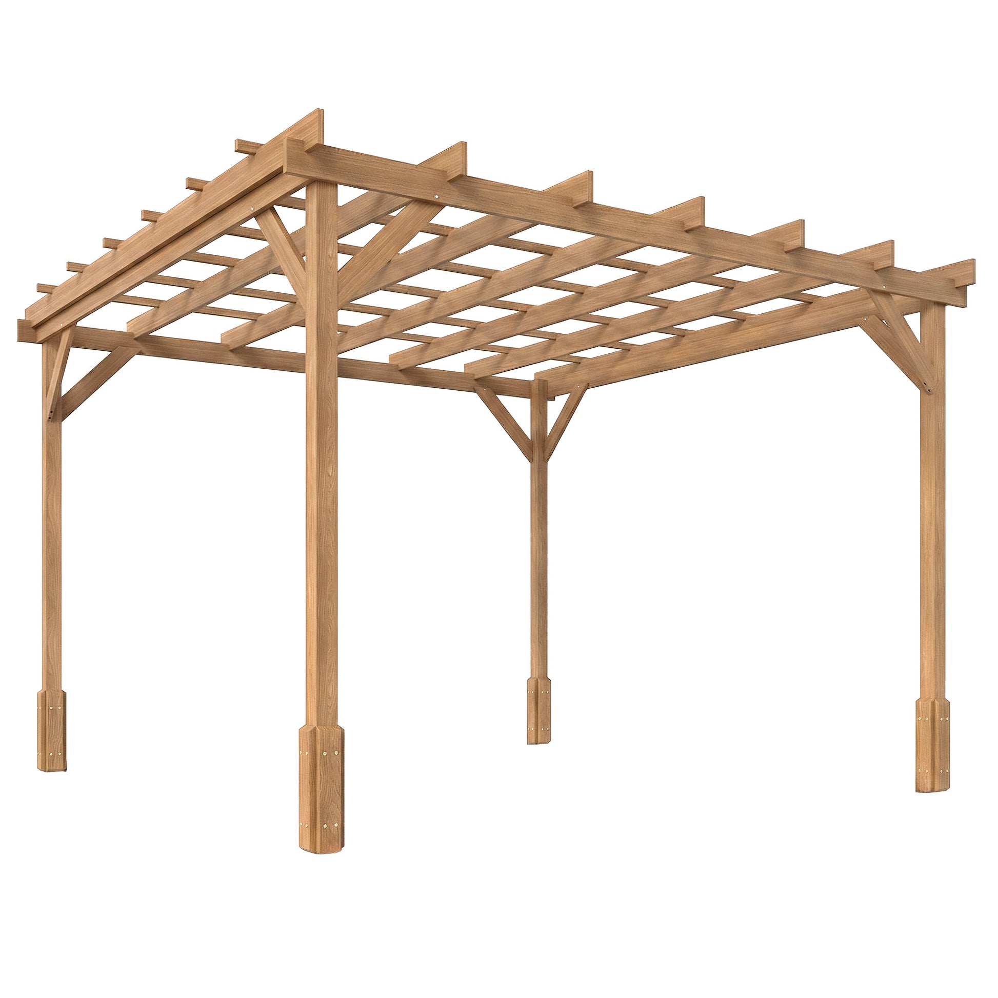 3 x 3 m Wooden Pergola Kit (1)