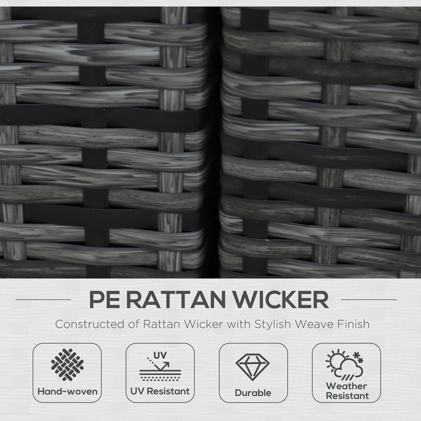 8 Piece Rattan Corner Sofa Set with Wide & Deep Seat