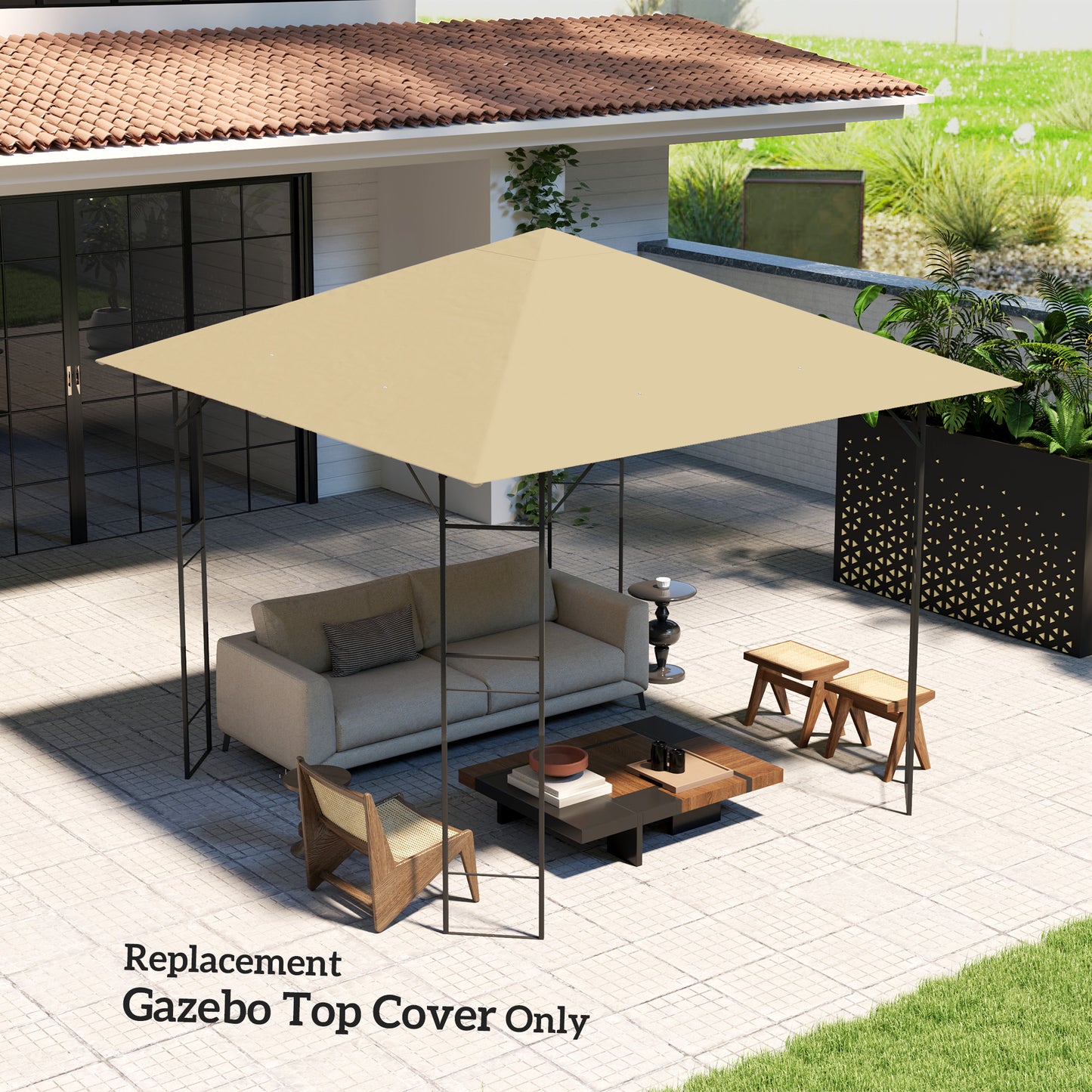 3 x 3(m) Gazebo Canopy Replacement Cover (1)