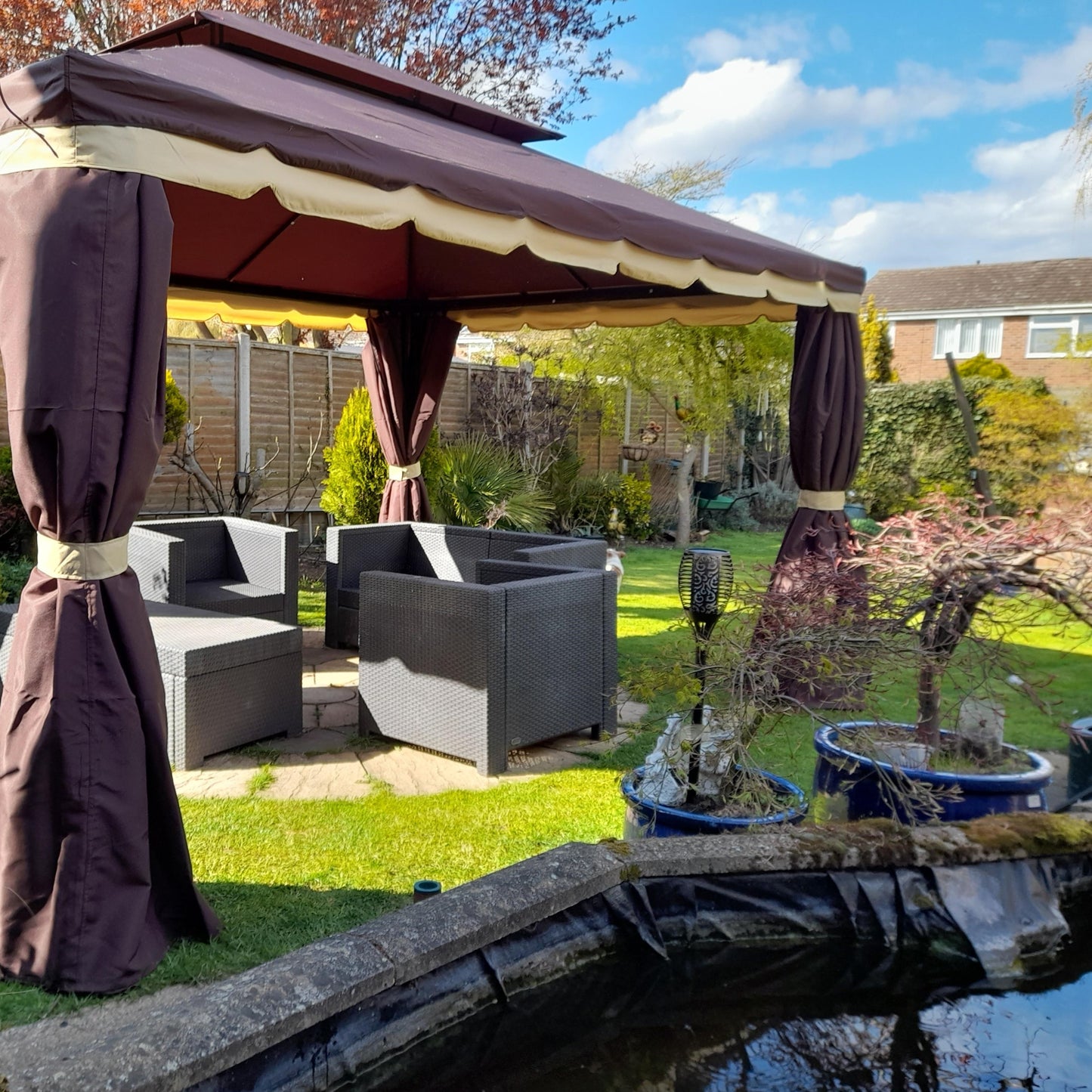 3 x 4m Aluminium Garden Gazebo