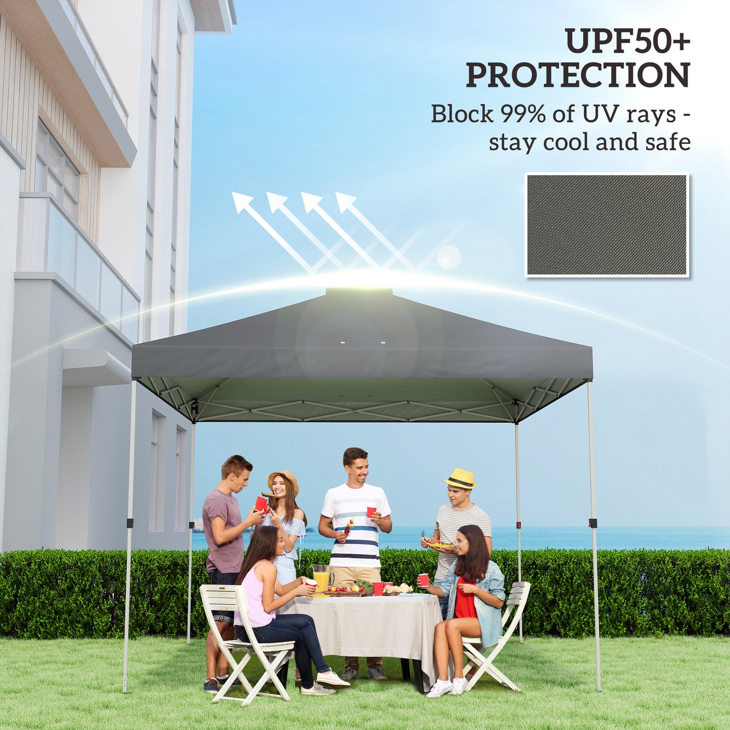 Gazebo Roof Replacement UV50+ Waterproof Pop Up Canopy Cover