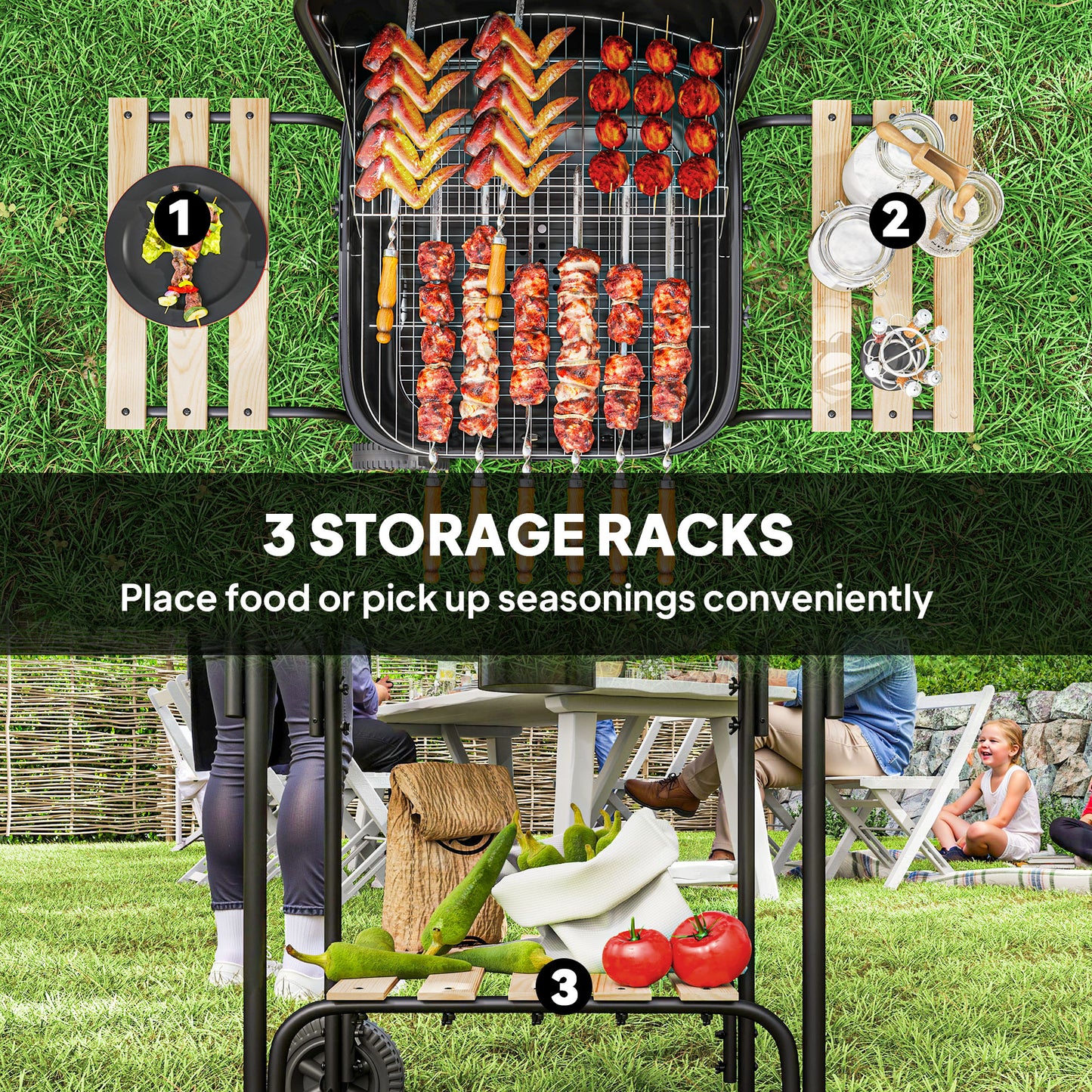 Charcoal Barbecue Grill Portable BBQ Grill
