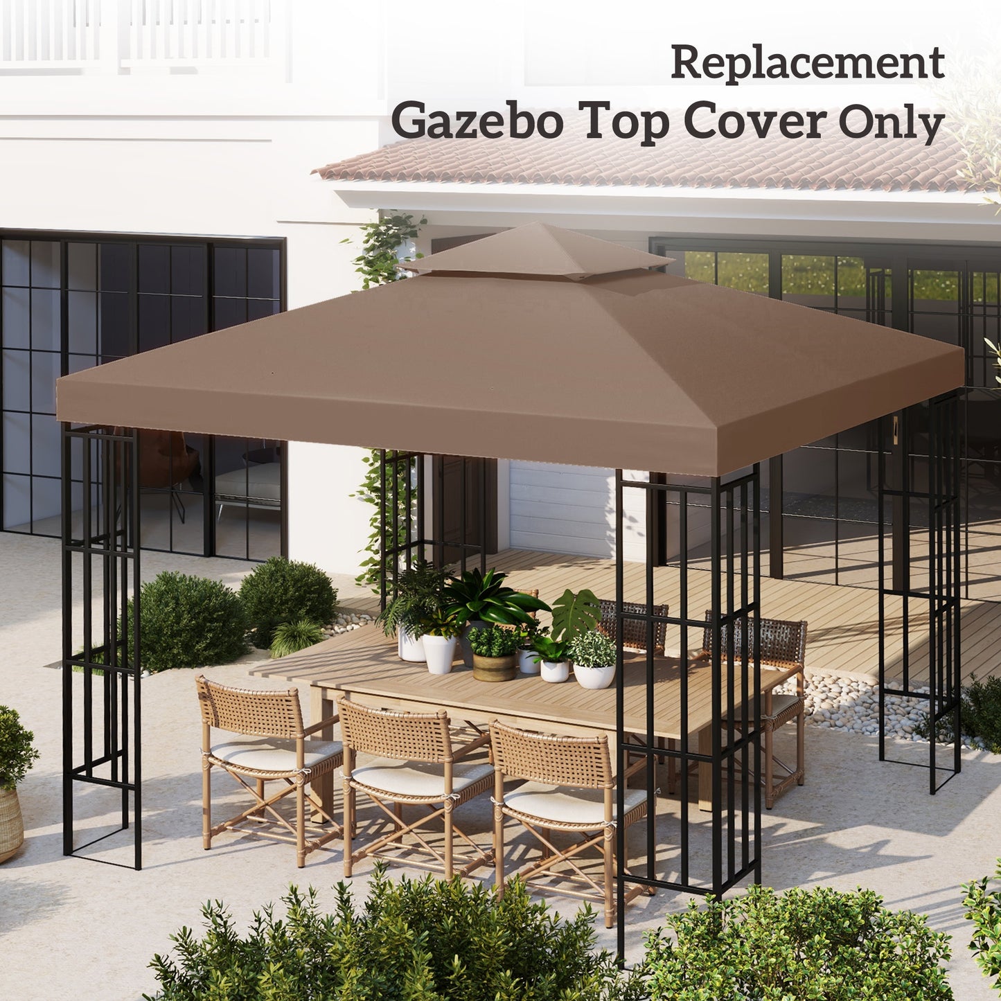 3x3 m Double-Tier Canopy Top Replacement