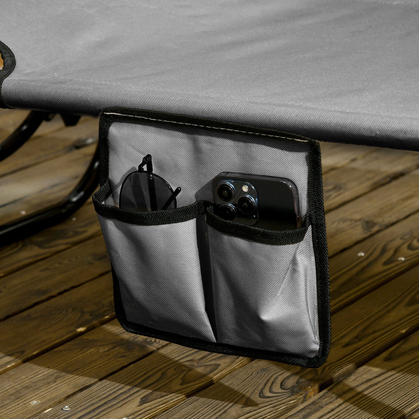 Set of Two Folding Sun Loungers