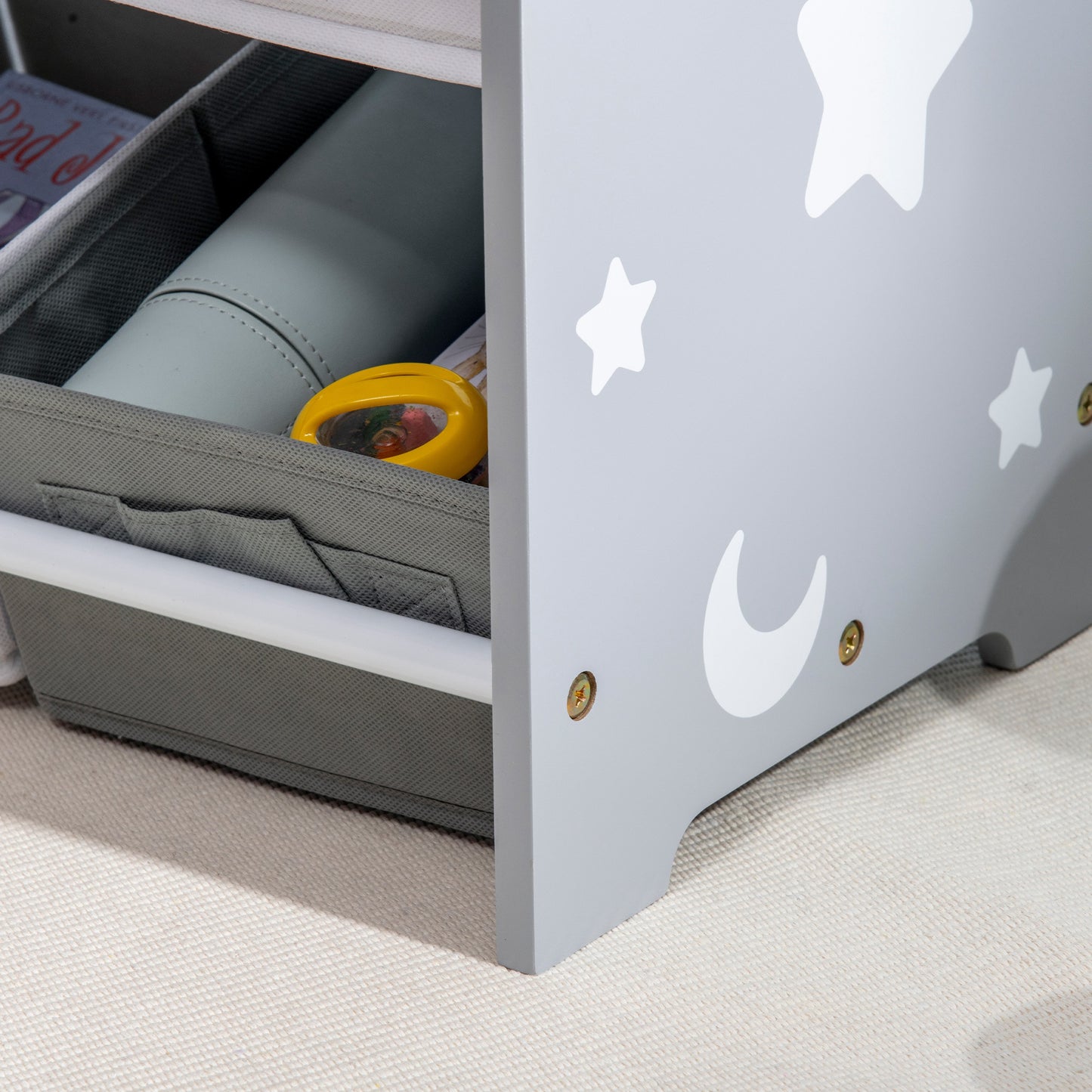 Kids Storage Rack, with Nine Removable Baskets, for Nursery, Bedroom