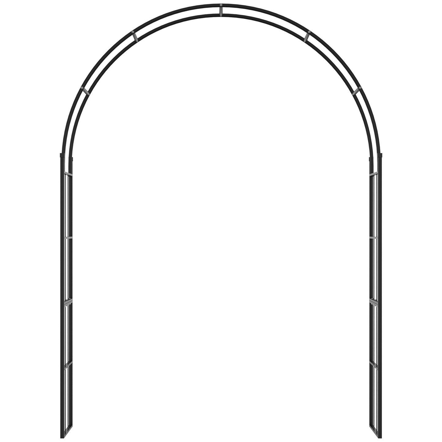 223cm Garden Arch Trellis, Outdoor Wedding Arbor for Ceremony
