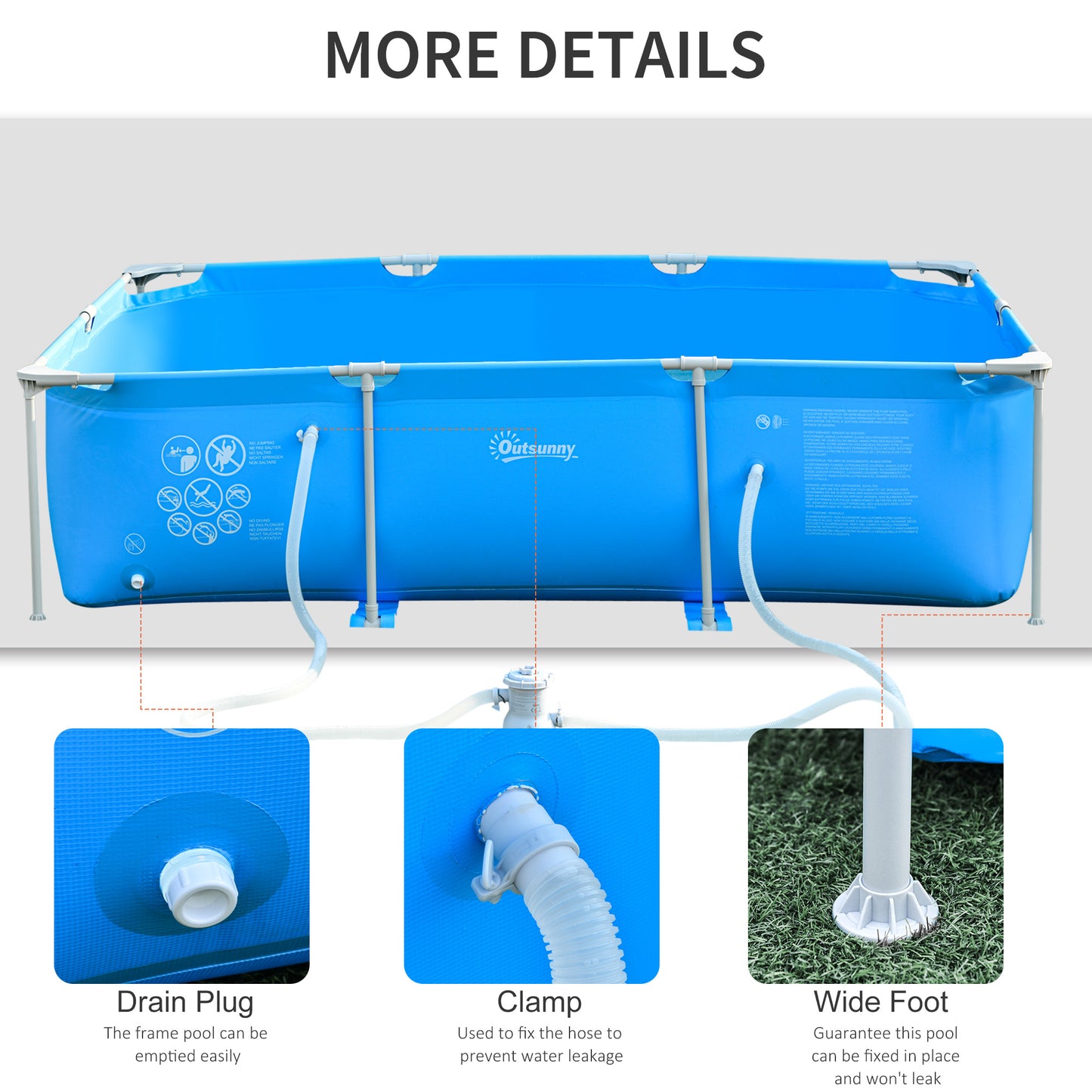 Steel Frame Pool with Filter Pump, Filter Cartridge