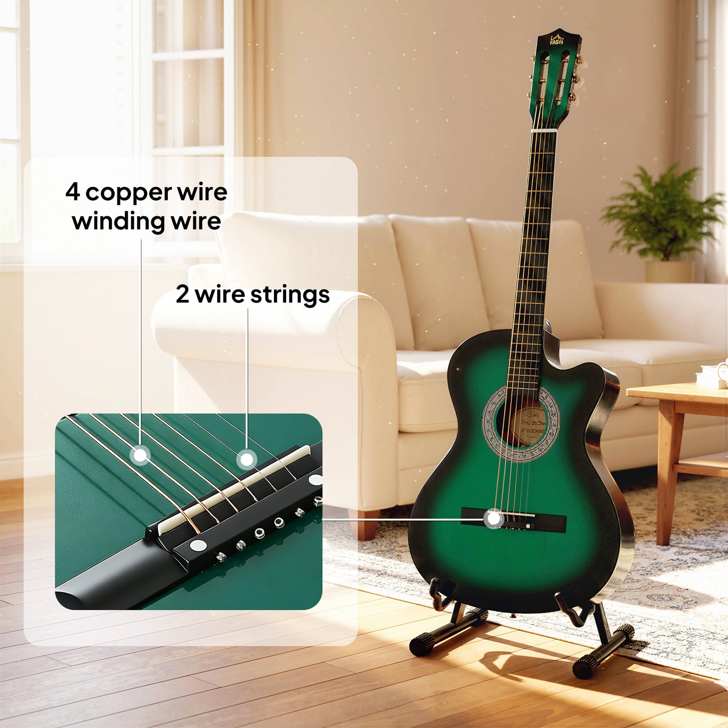 38 Inch Acoustic Electric Guitar