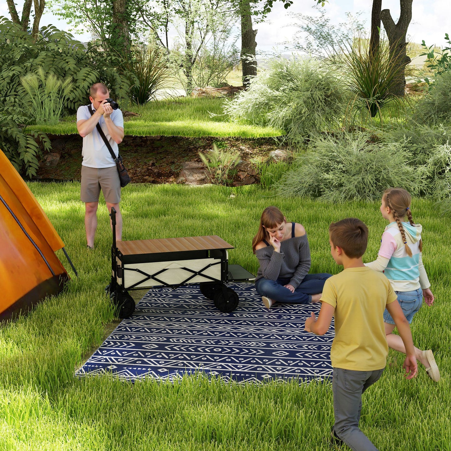 Reversible Outdoor Rug with Carry Bag (1)