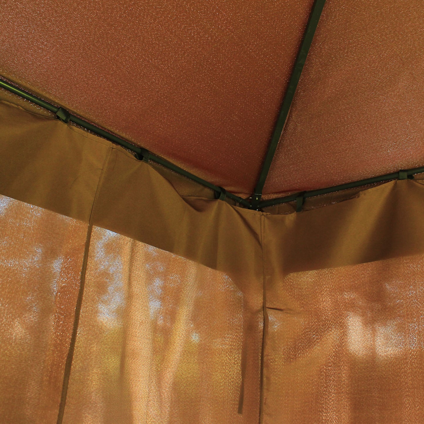 3 x 4m Garden Gazebo, Double Roof Marquee Canopy Shelter