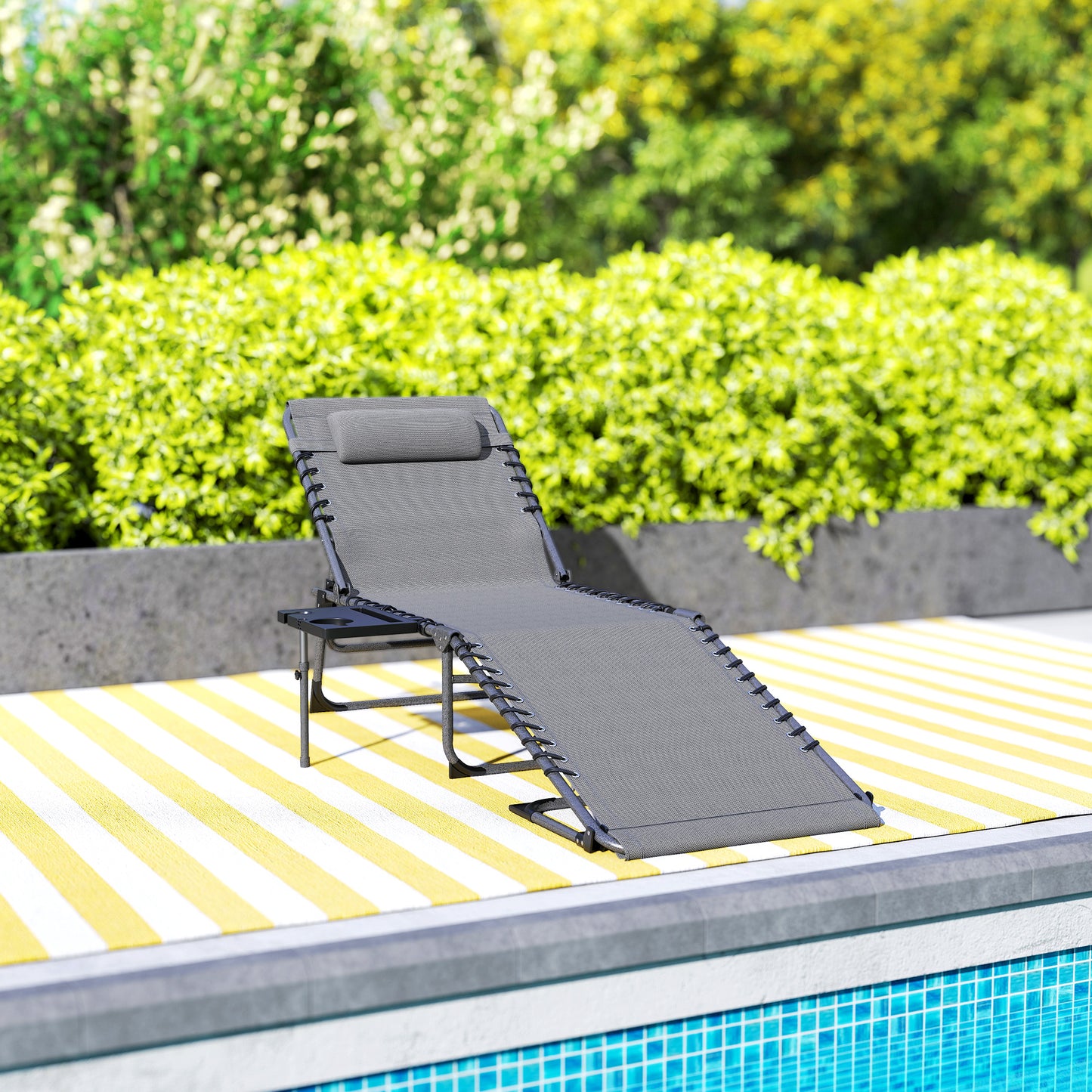 Five-Position Reclining Sun Lounger (5)
