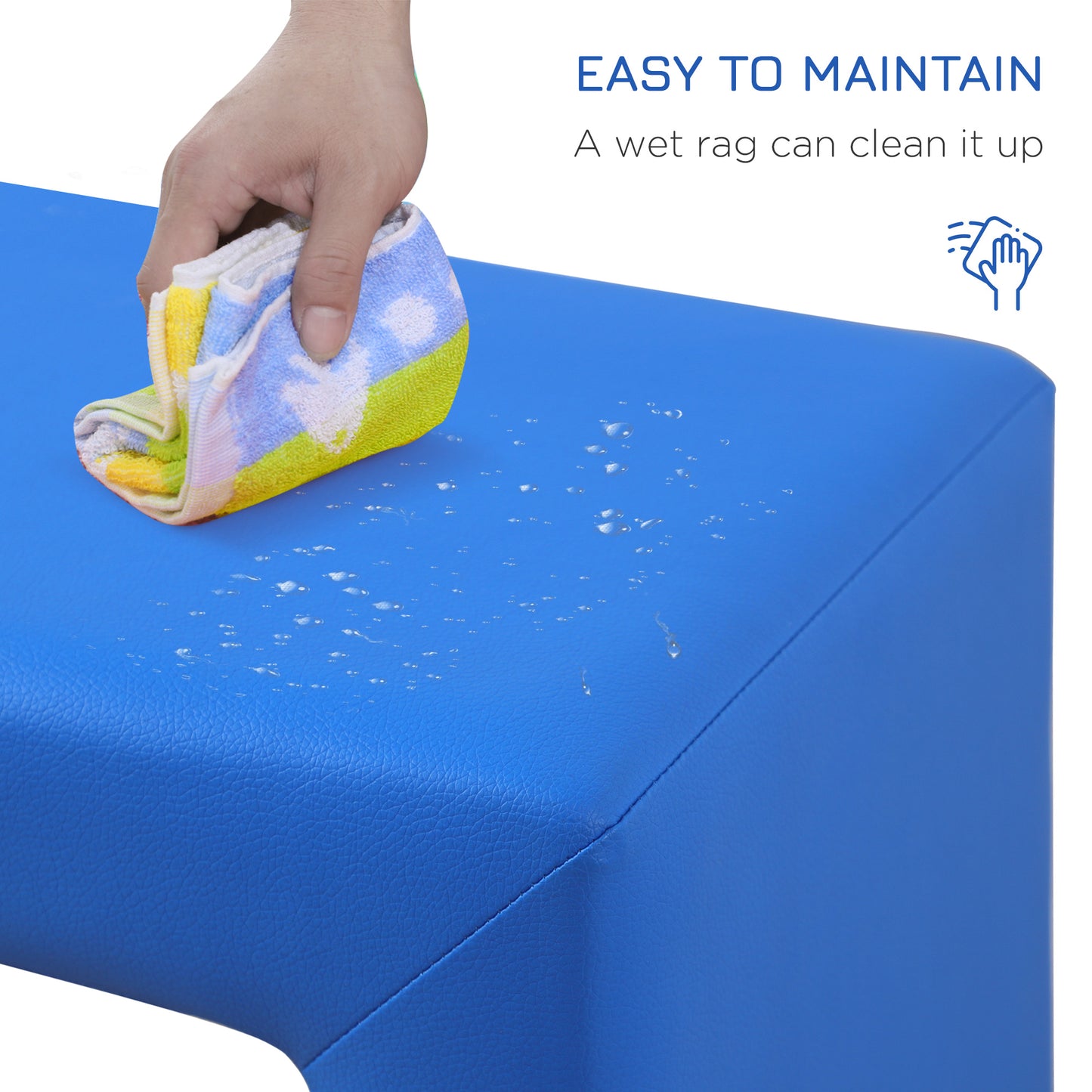 2 In 1 Toddler Sofa Chair,  48 x 44 x 41 cm, for Game Relax Playroom