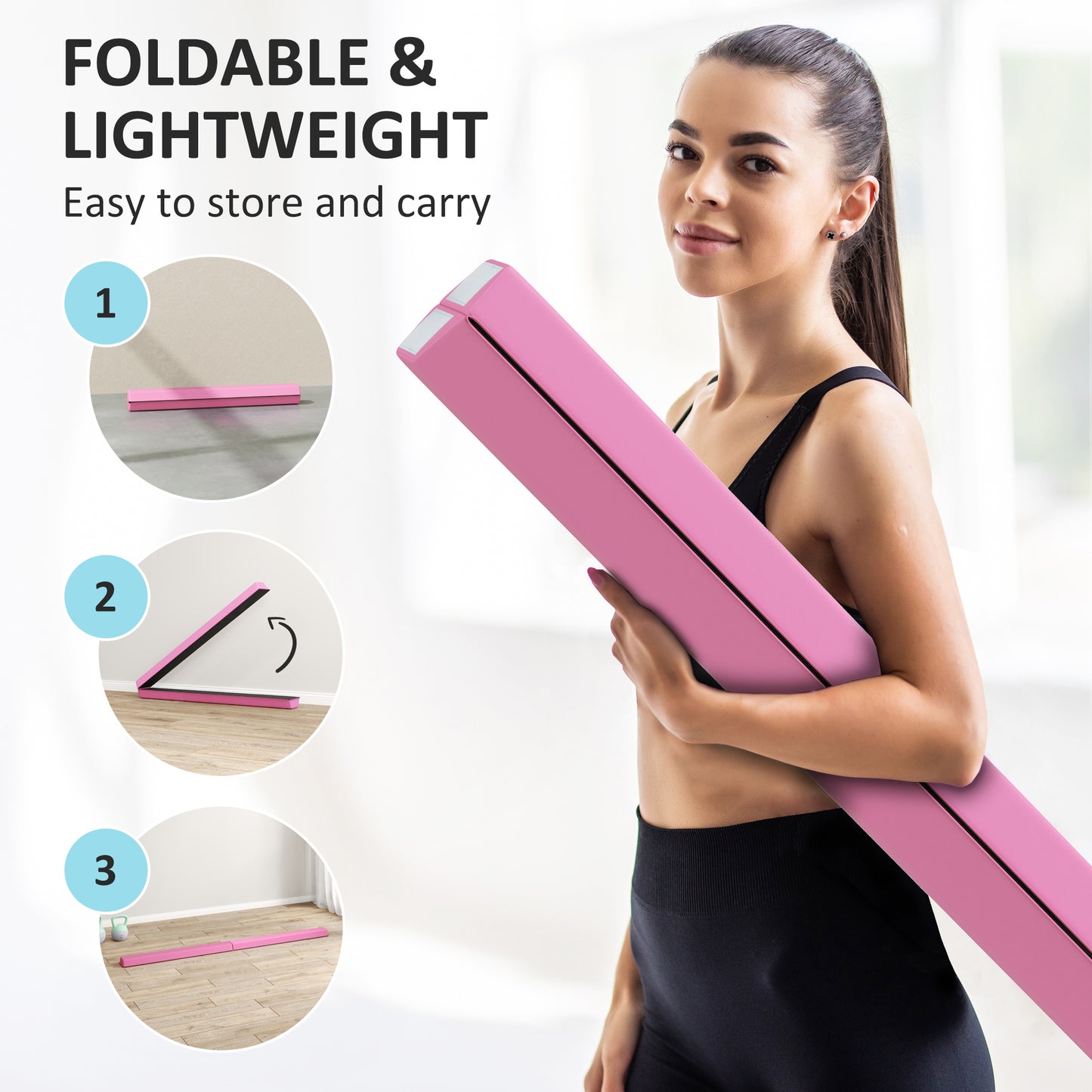 7.7ft Folding Gymnastics Beam
