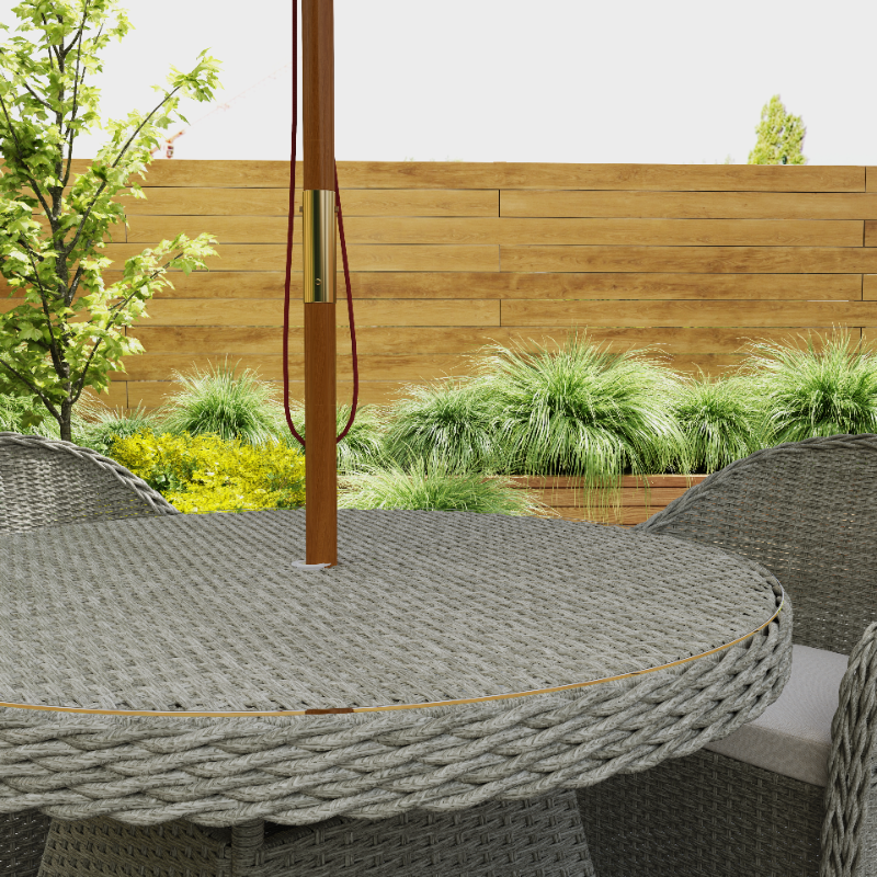4 Seater Rattan Garden Furniture Set with Cushions