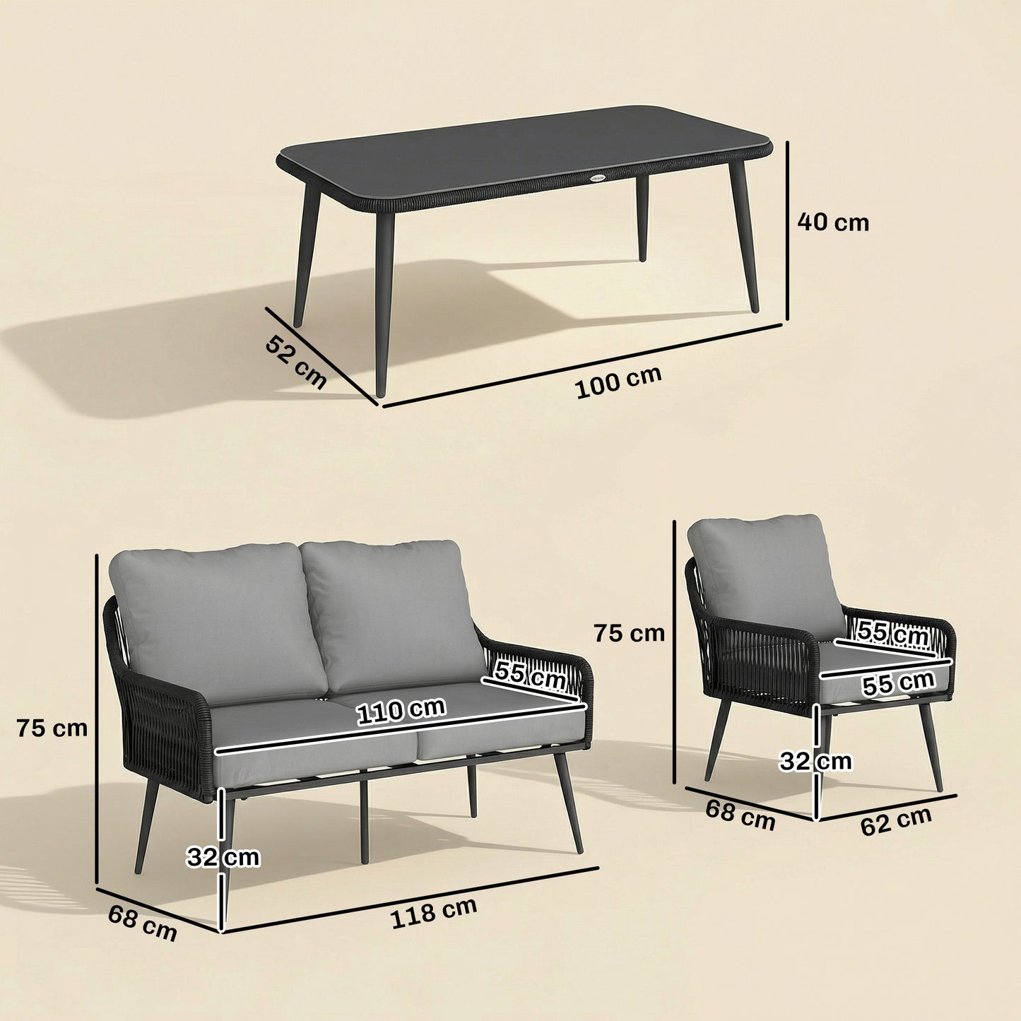 Rattan Garden Furniture Set (2)