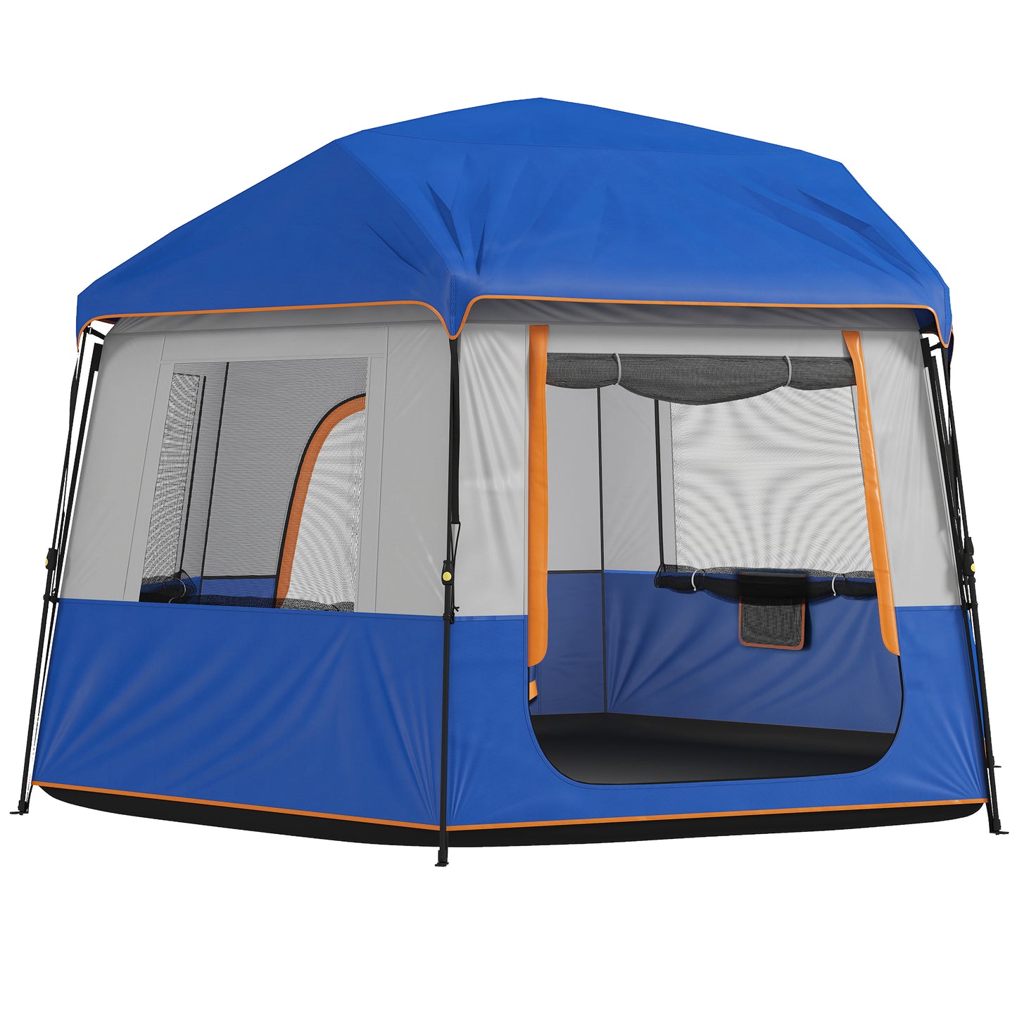 Cabin Tent Easy Setup 3000mm Waterproof Camping Tent 4 Person