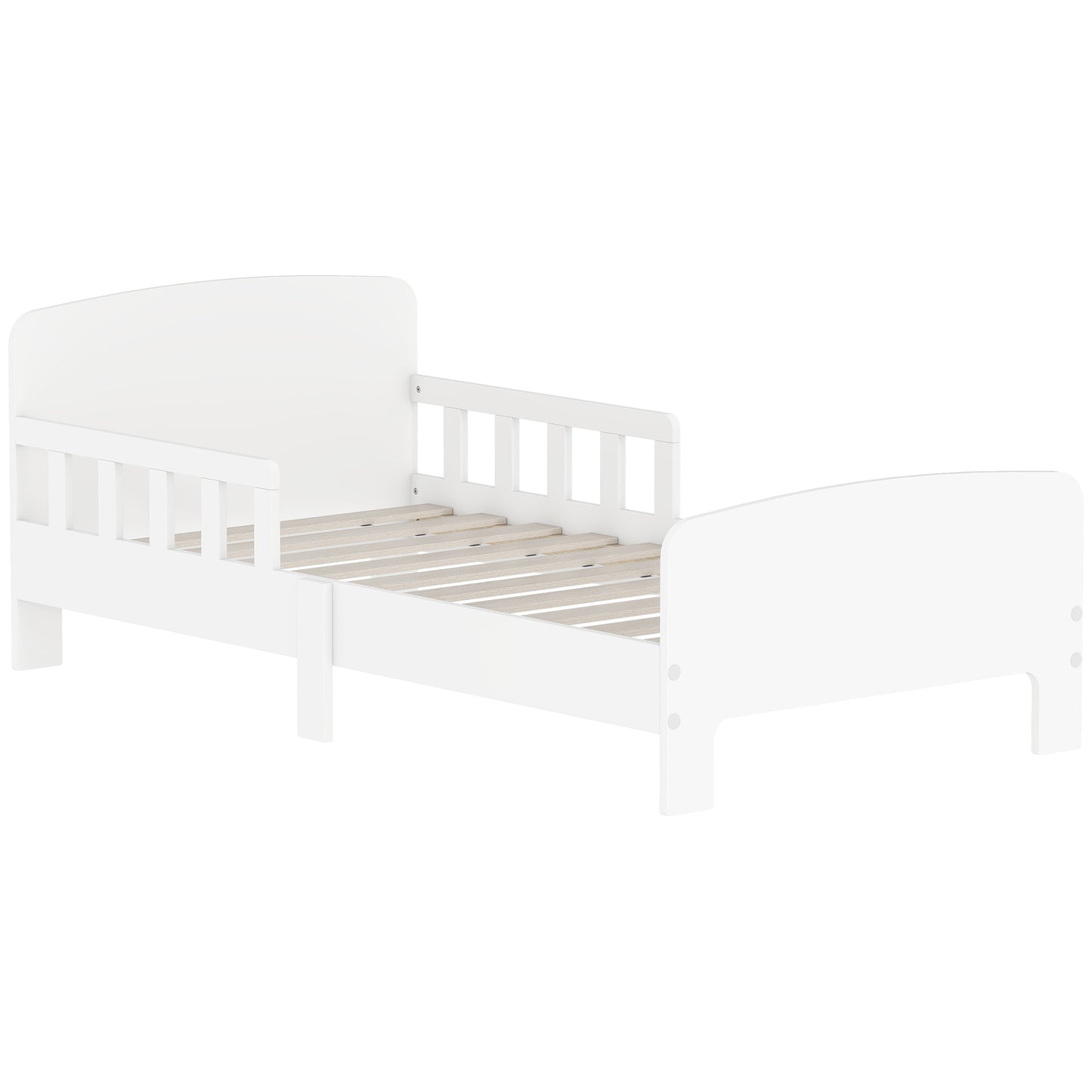 Toddler Bed, Kids Bed Frame with Safety Side Rails