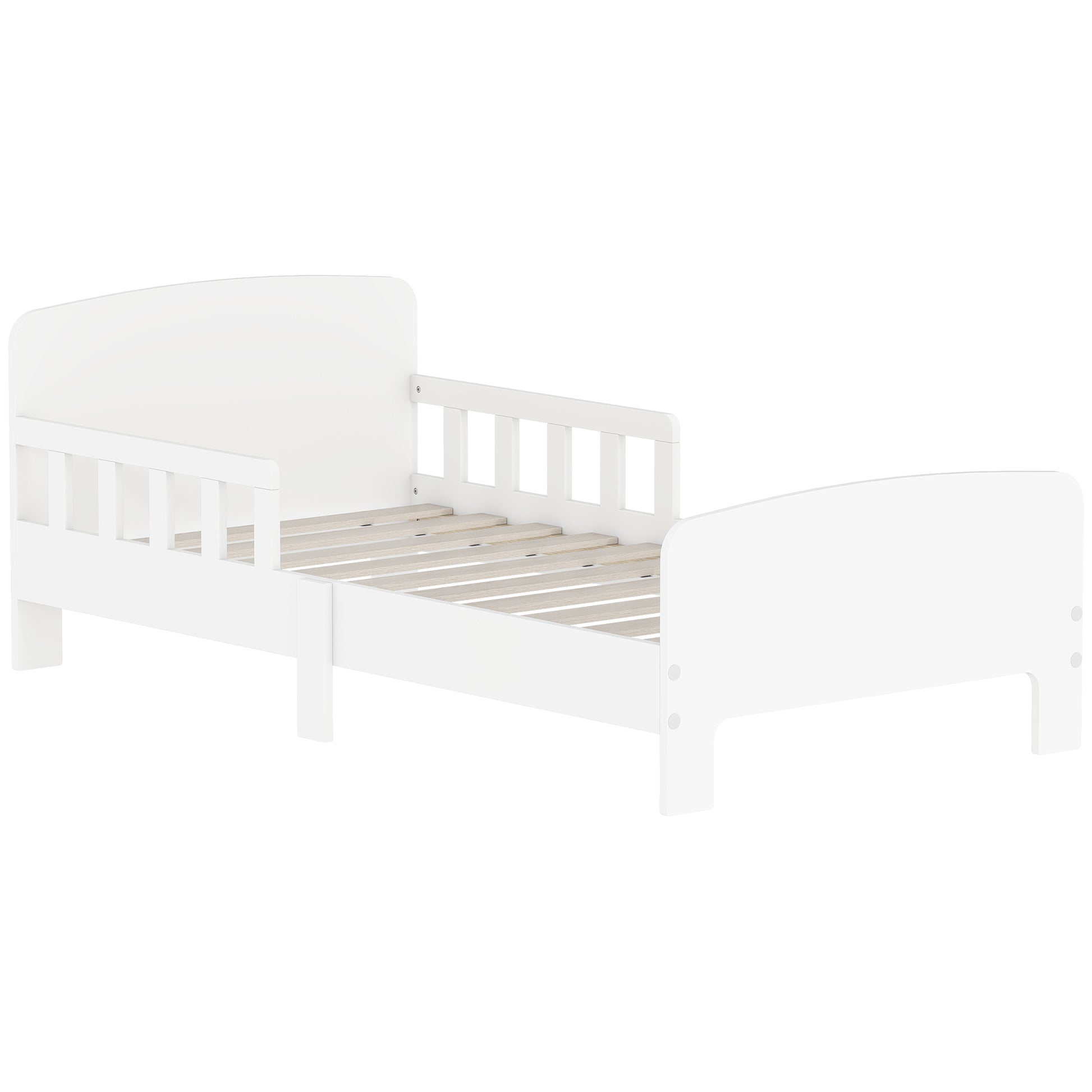 Toddler Bed, Kids Bed Frame with Safety Side Rails