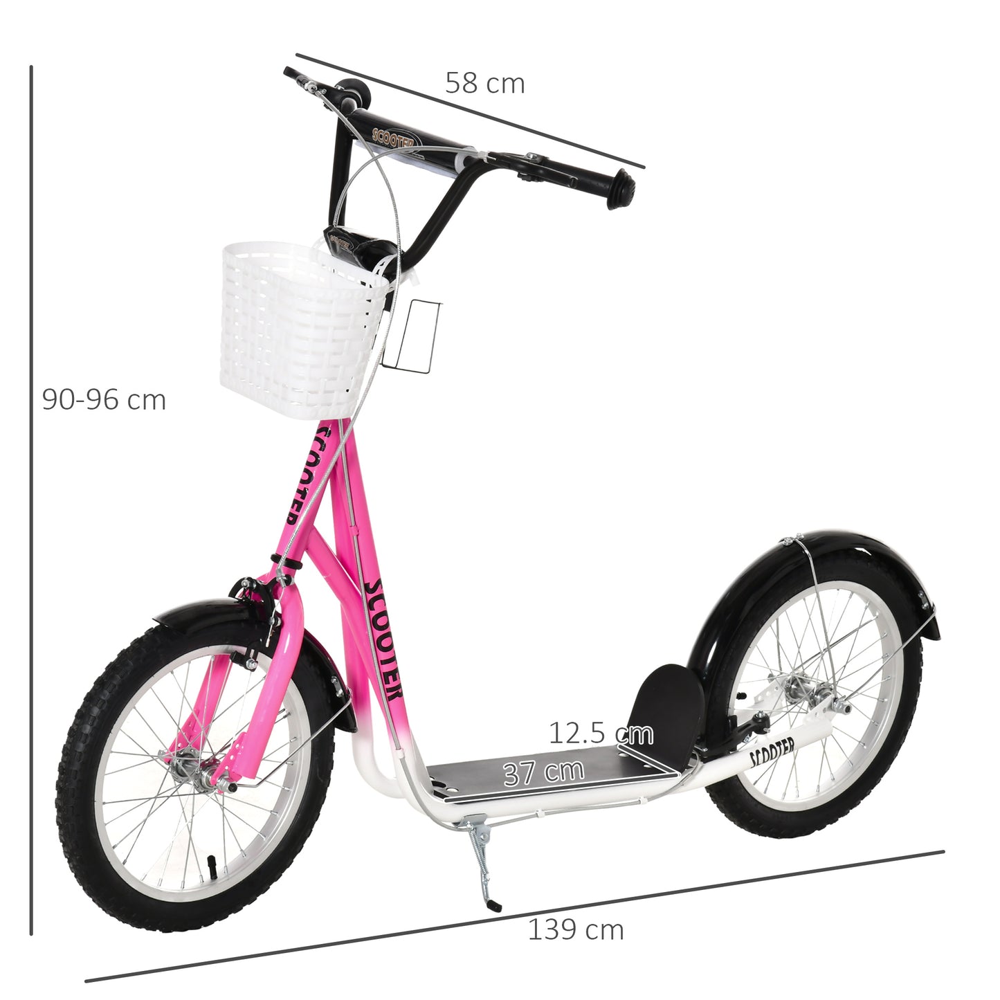 Kids Scooter, Kick Stunt Scooter with Adjustable Handlebar