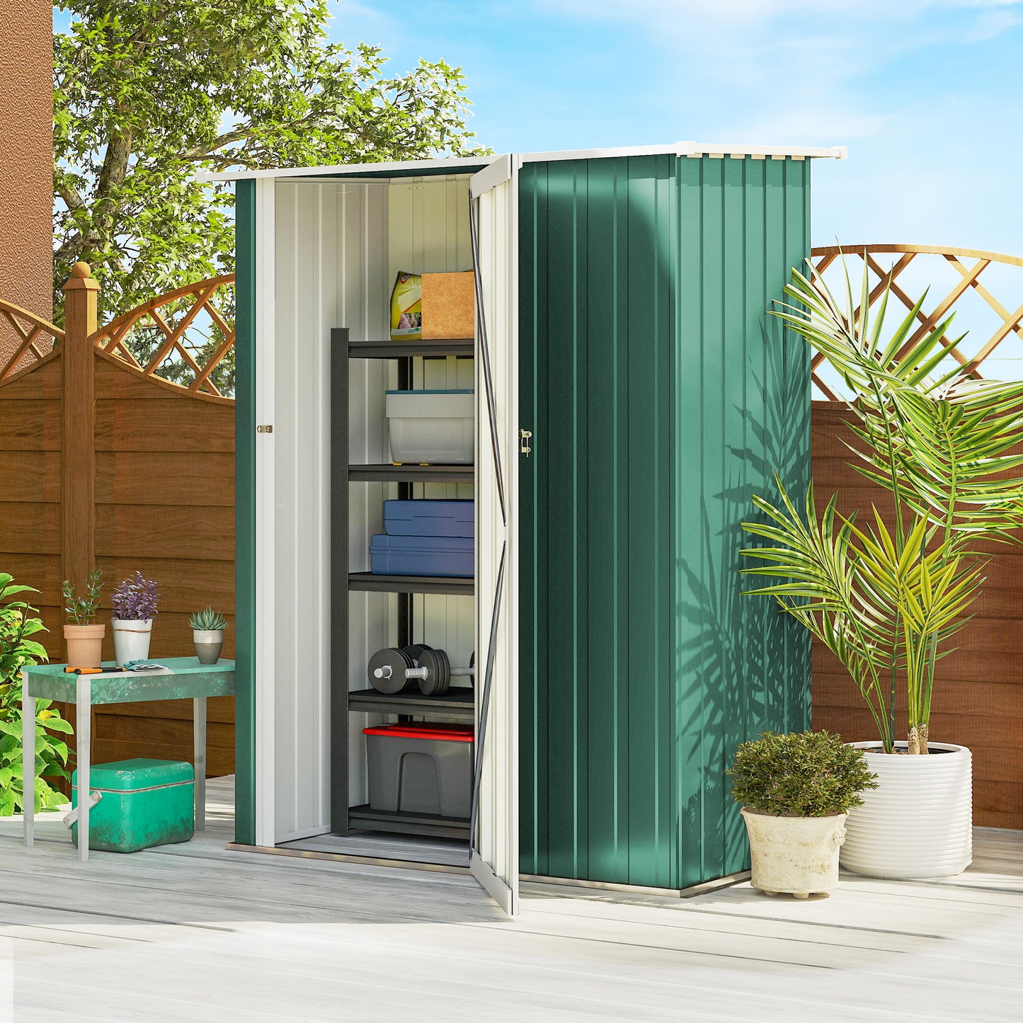 5ft x 3ft Garden Storage Shed (2)