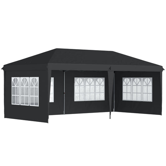 3 x 6m Pop-Up Gazebo, with Removable Walls