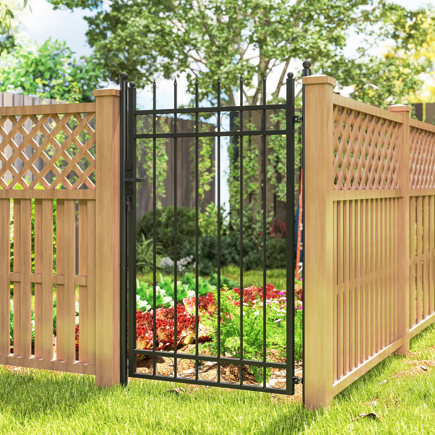 Galvanised Steel Garden Gate