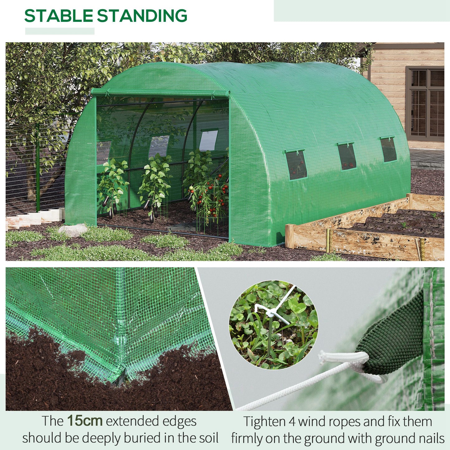 Walk-in Polytunnel Greenhouse (4)