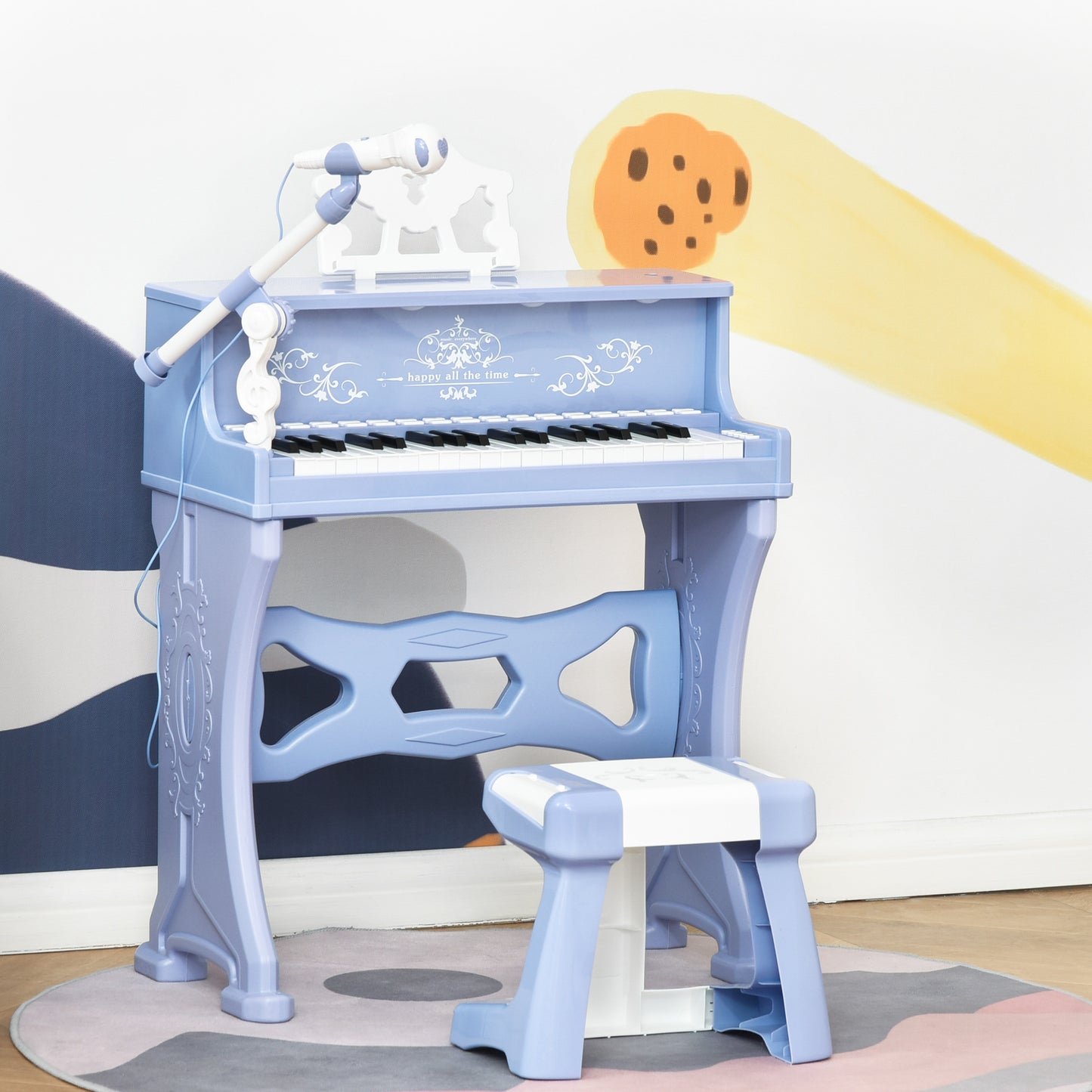 37 Keys Kids Piano Mini Electronic Keyboard Light Kids Musical (1)