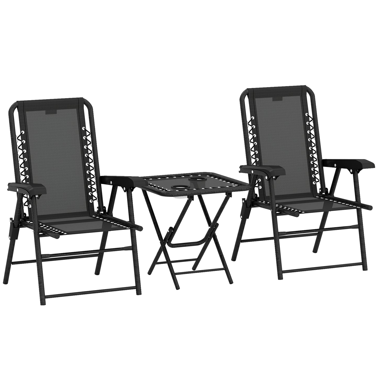 Three-Piece Garden Table and Chair Set