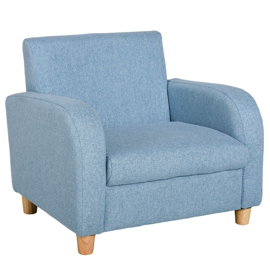 Children's Armchairs Toddler Chair Wood Frame Anti-Slip Legs High