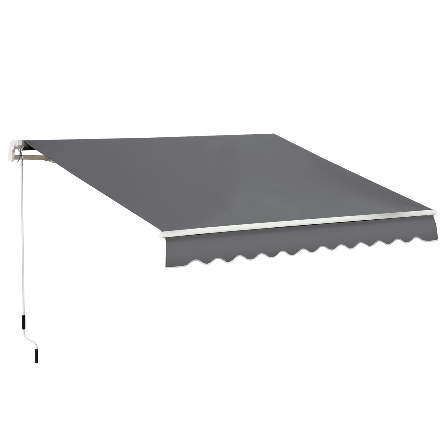 4x2.5m Manual Awning Window Door Sun Weather Shade w/ Handle