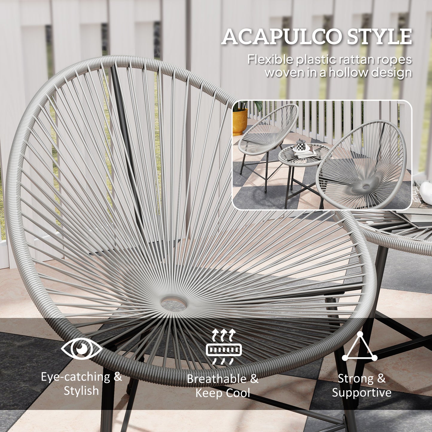 3 Pieces Rattan Bistro Set (6)