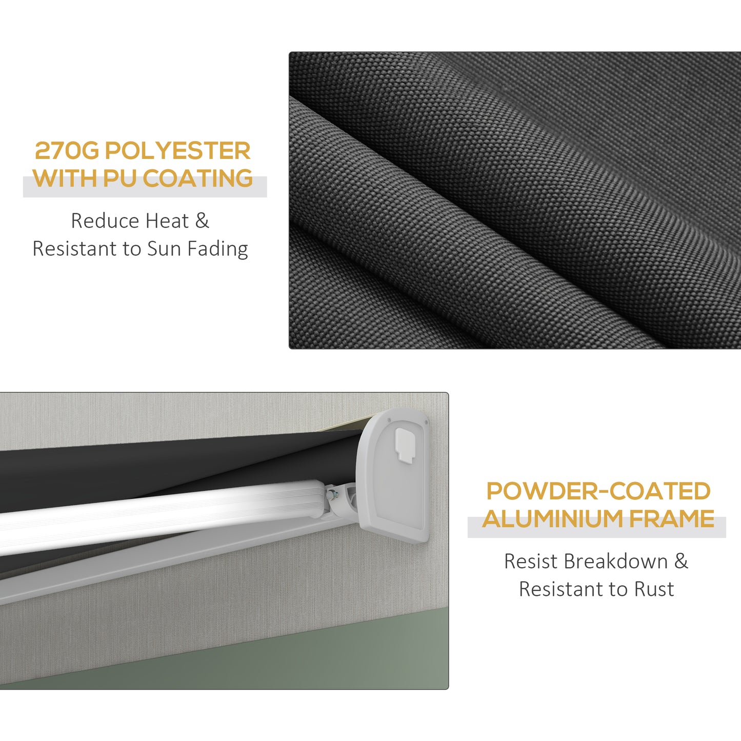 4 x 3(m) Electric Retractable Awning with Remote Controller