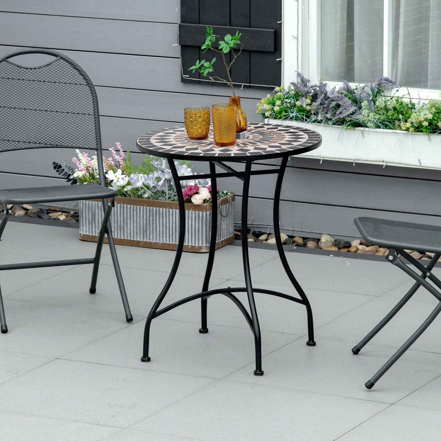 Φ60cm Mosaic Outdoor Patio Table
