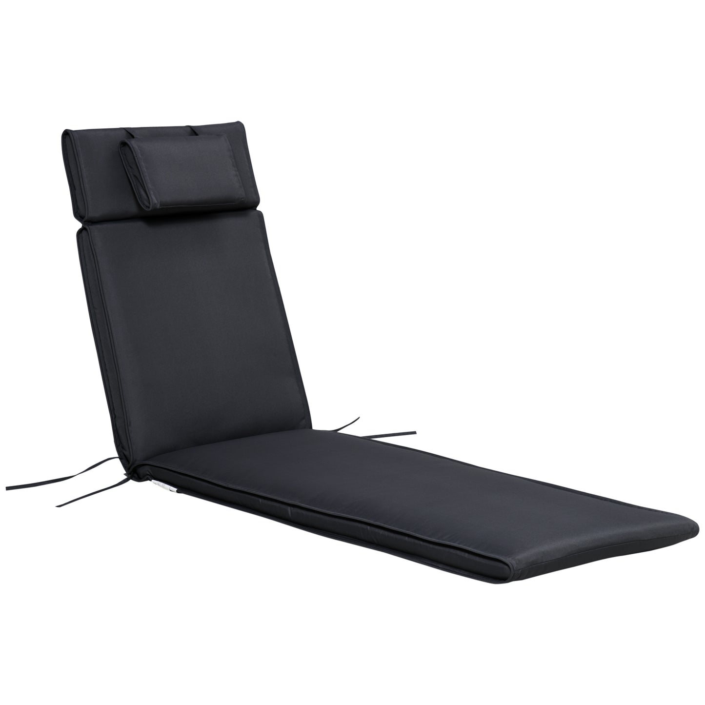 Garden Sun Lounger Cushion Replacement Soft Sunbed Reclining Chair