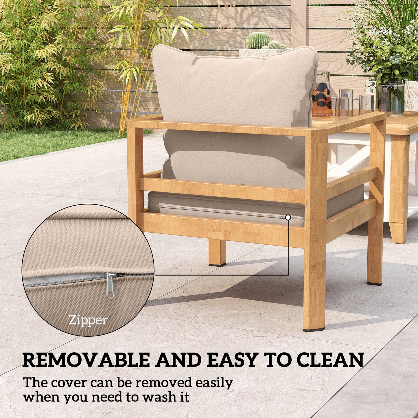 Seat and Back Padded Cushion Set, CUSHION ONLY