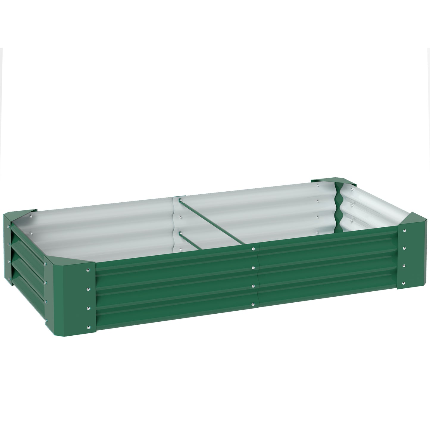 180 x 90cm Galvanised Steel Open Planter