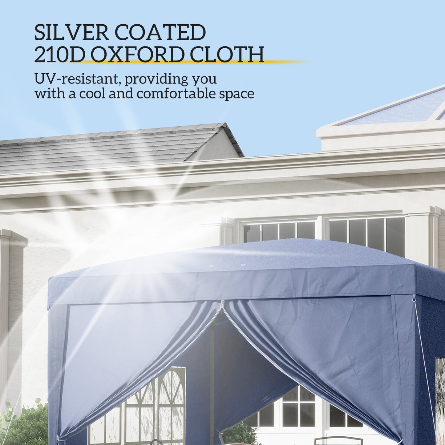 3 x 3 m Garden Pop Up Gazebo, Wedding Party Tent Marquee