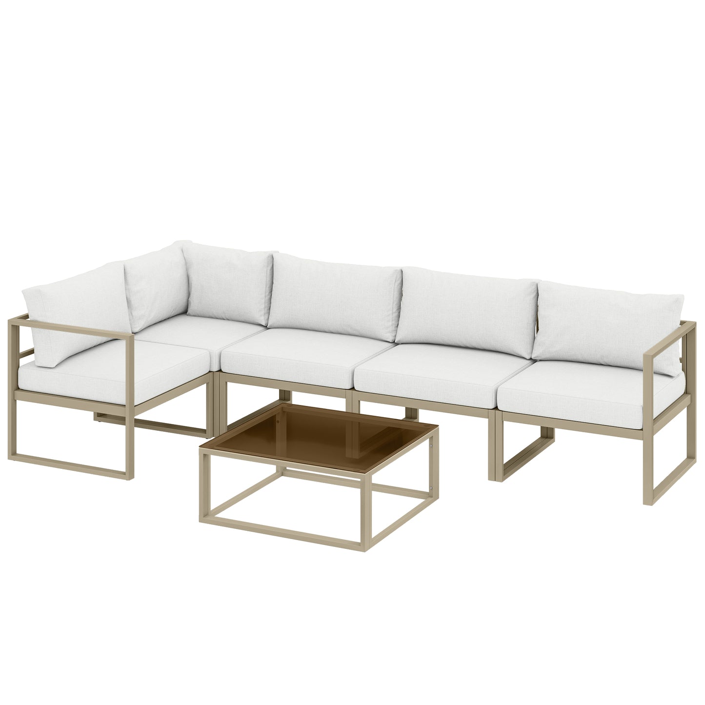 5 Seater Aluminium Garden Furniture Set