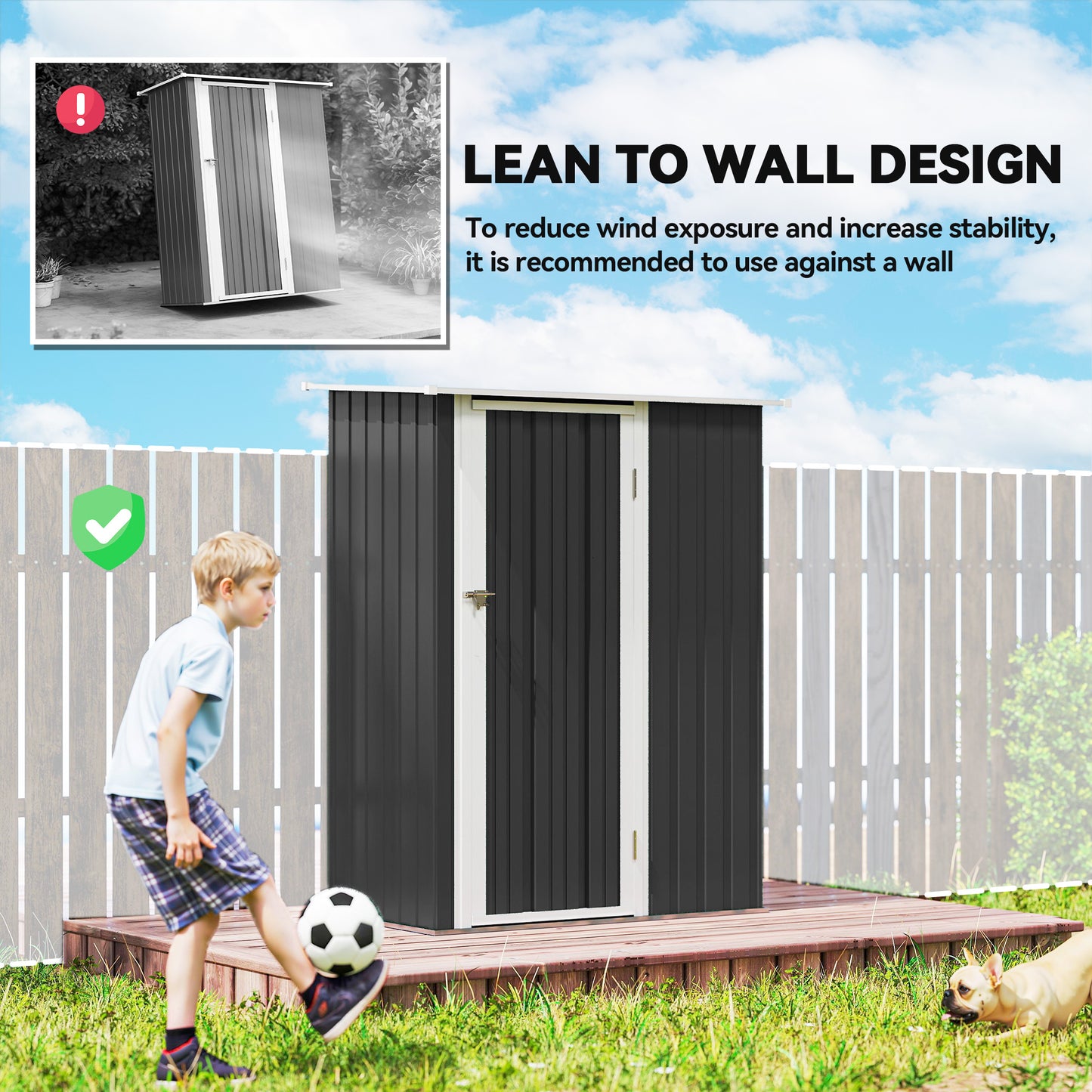 5ft x 3ft Garden Storage Shed