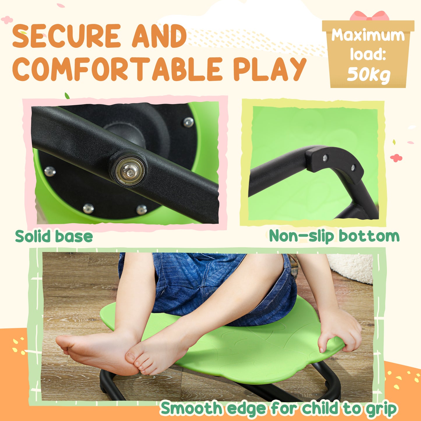 Elephant-Shaped Spinning Chair for Autism, 3-6 Years