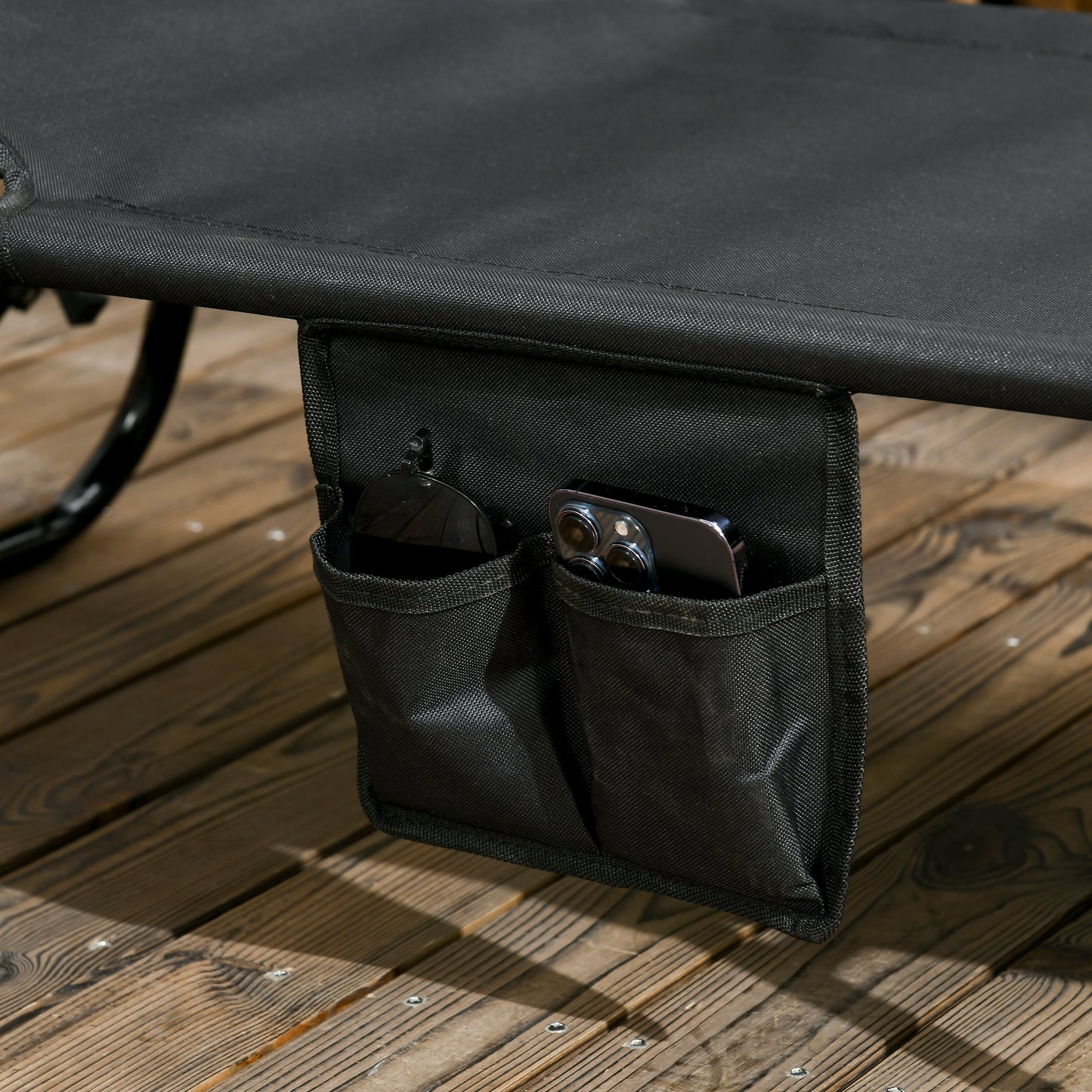 Set of Two Folding Sun Loungers