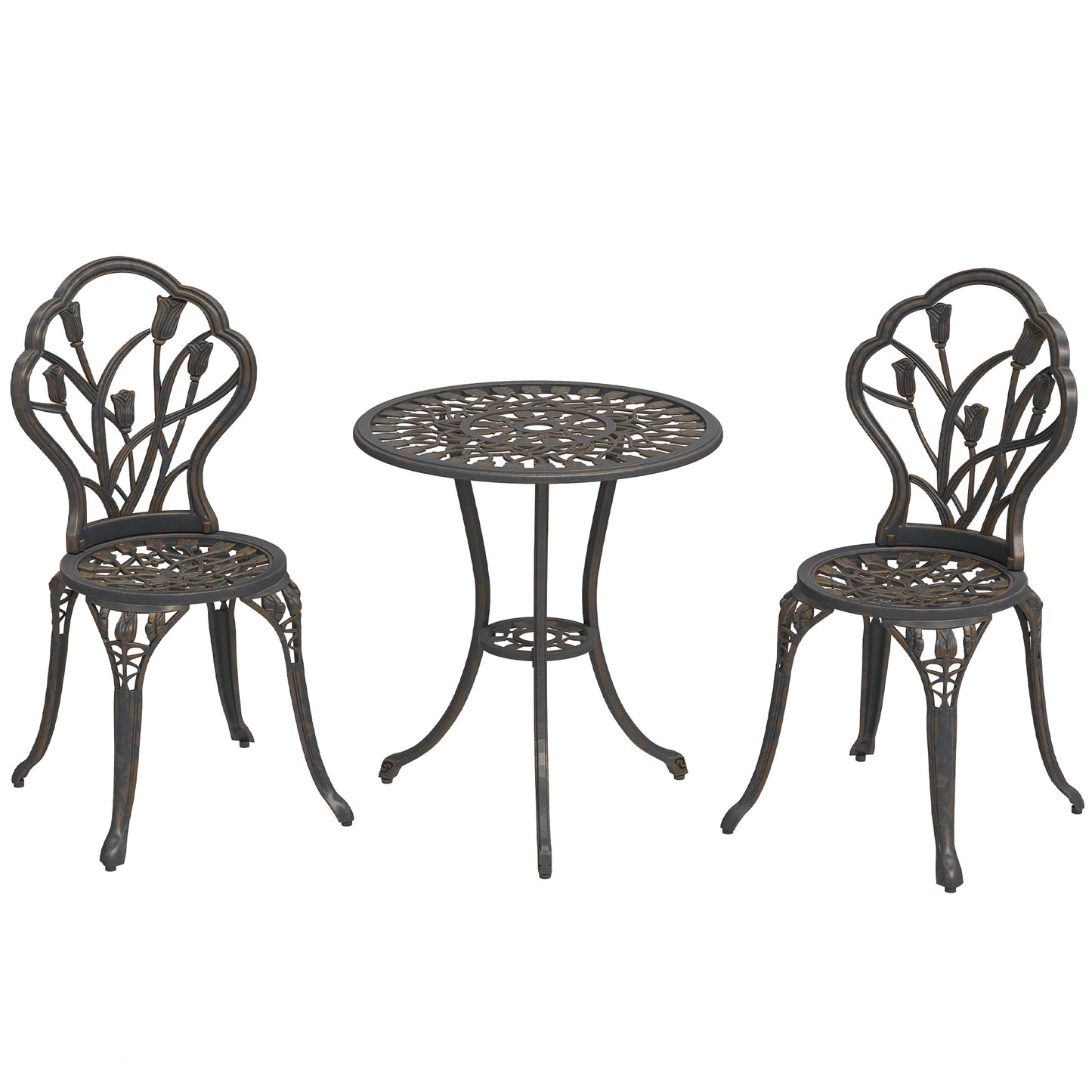 3 Piece Patio Bistro Set for 2