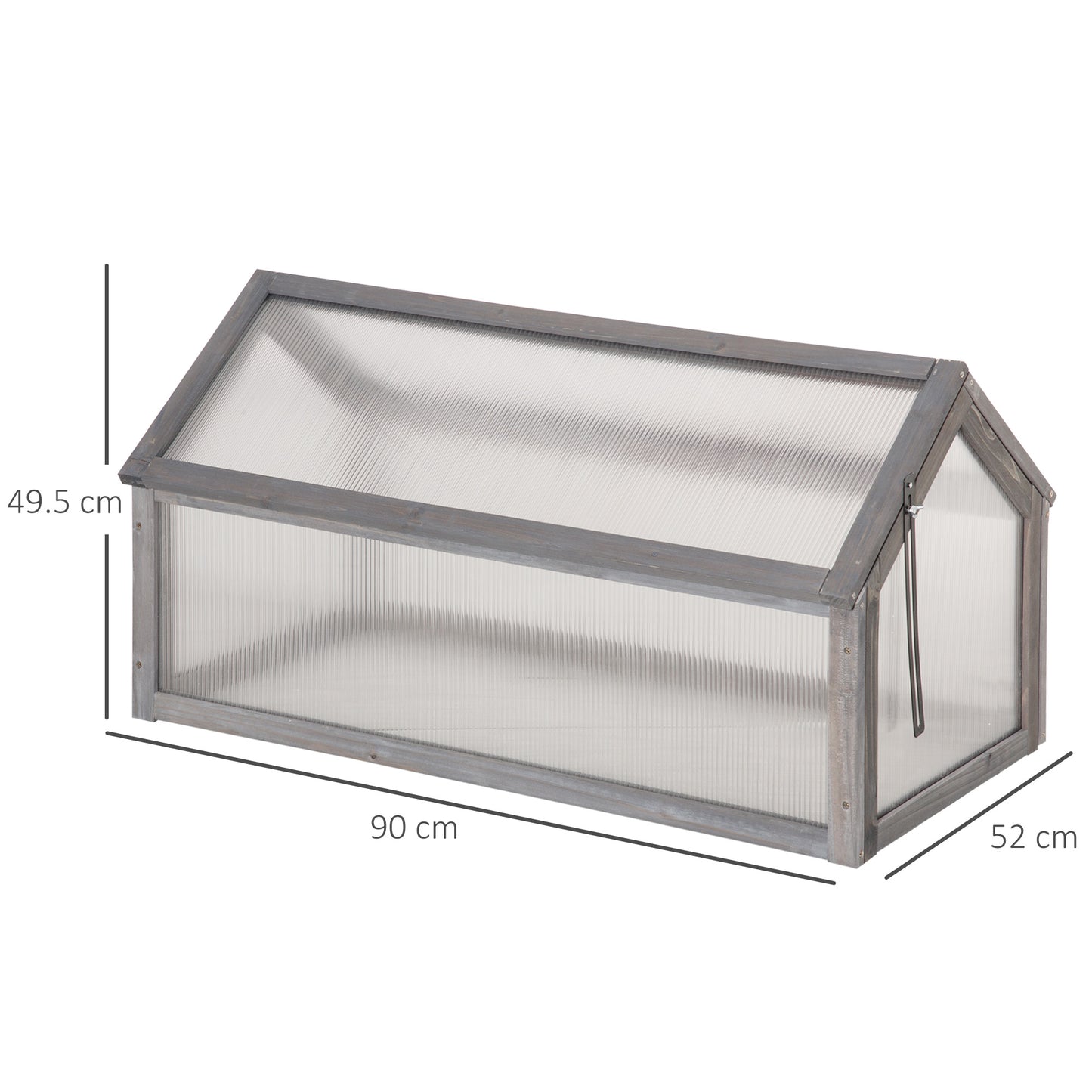 Wooden Cold Frame Garden Polycarbonate Greenhouse