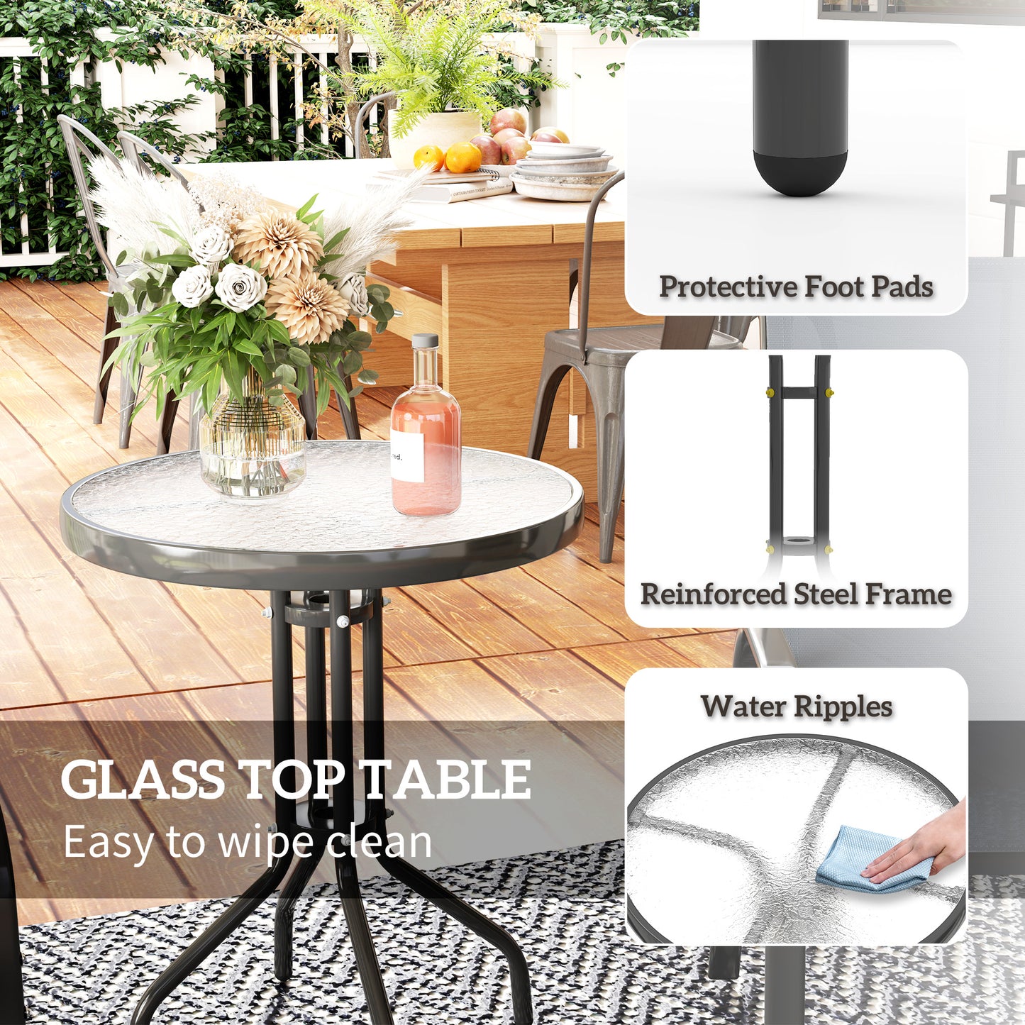 Three-Piece Outdoor Garden Set