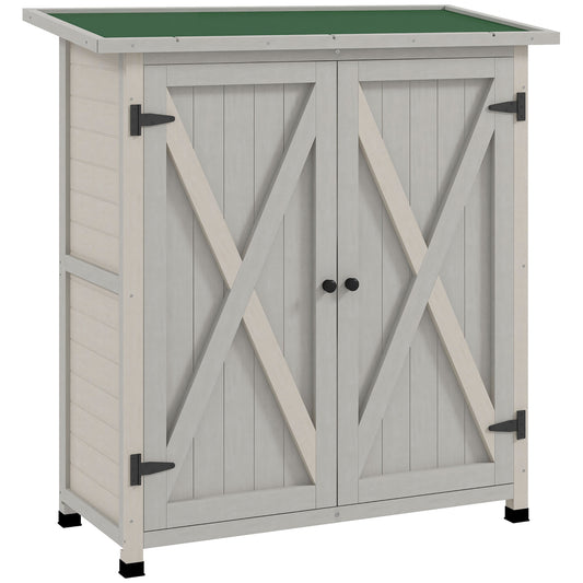 46.5 x 97cm Compact Wooden Storage Shed