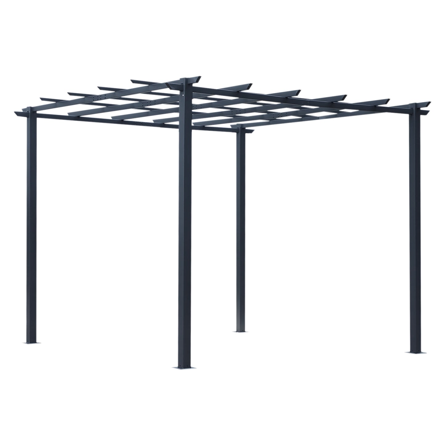3 x 3 Meter Metal Pergola Garden Gazebo Grape Trellis