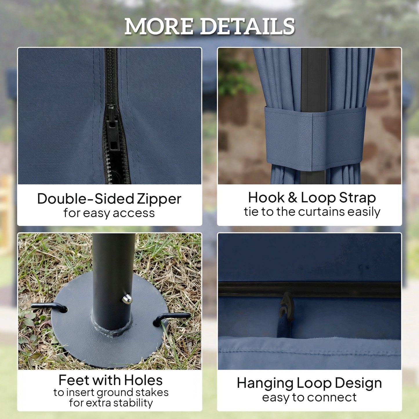 3 x 3(m) Patio Gazebo Canopy Garden Pavilion Tent Shelter Marquee (1)