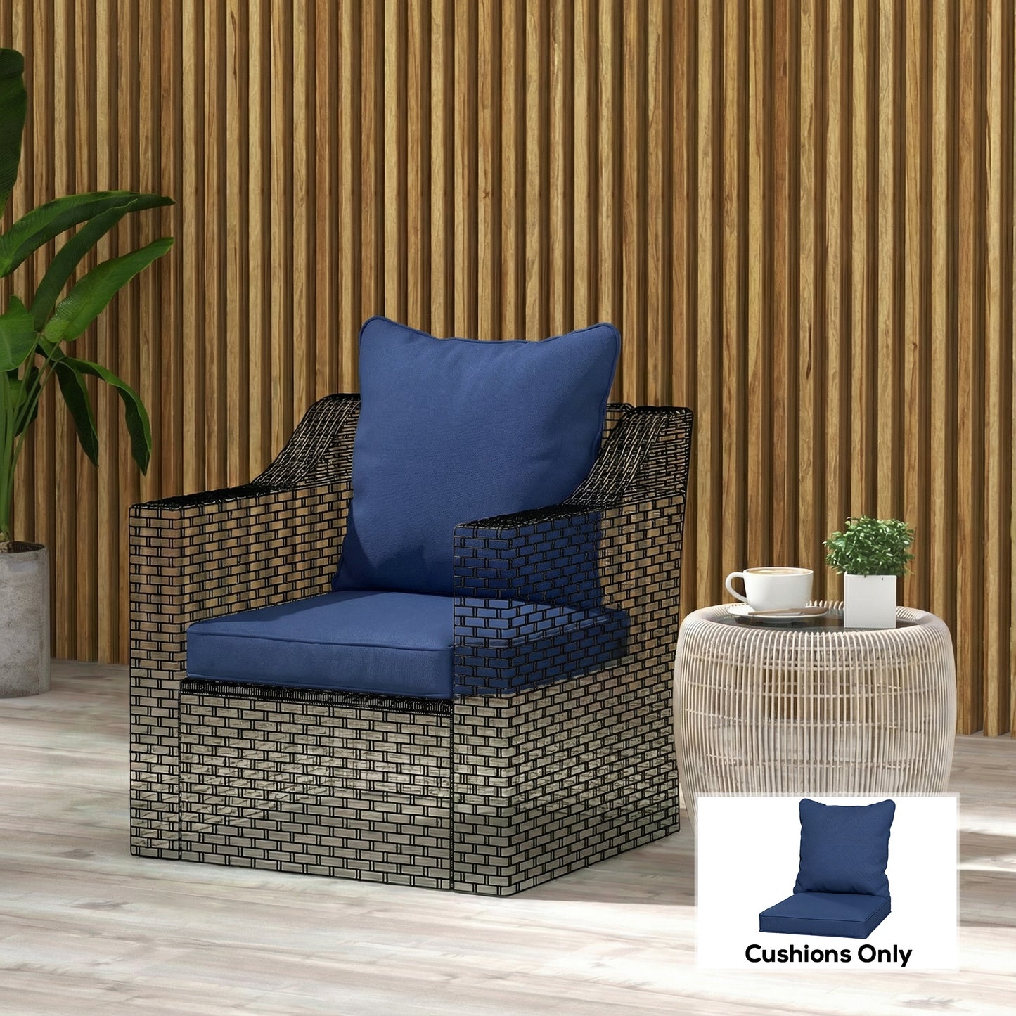 Seat and Back Padded Cushion Set, CUSHION ONLY