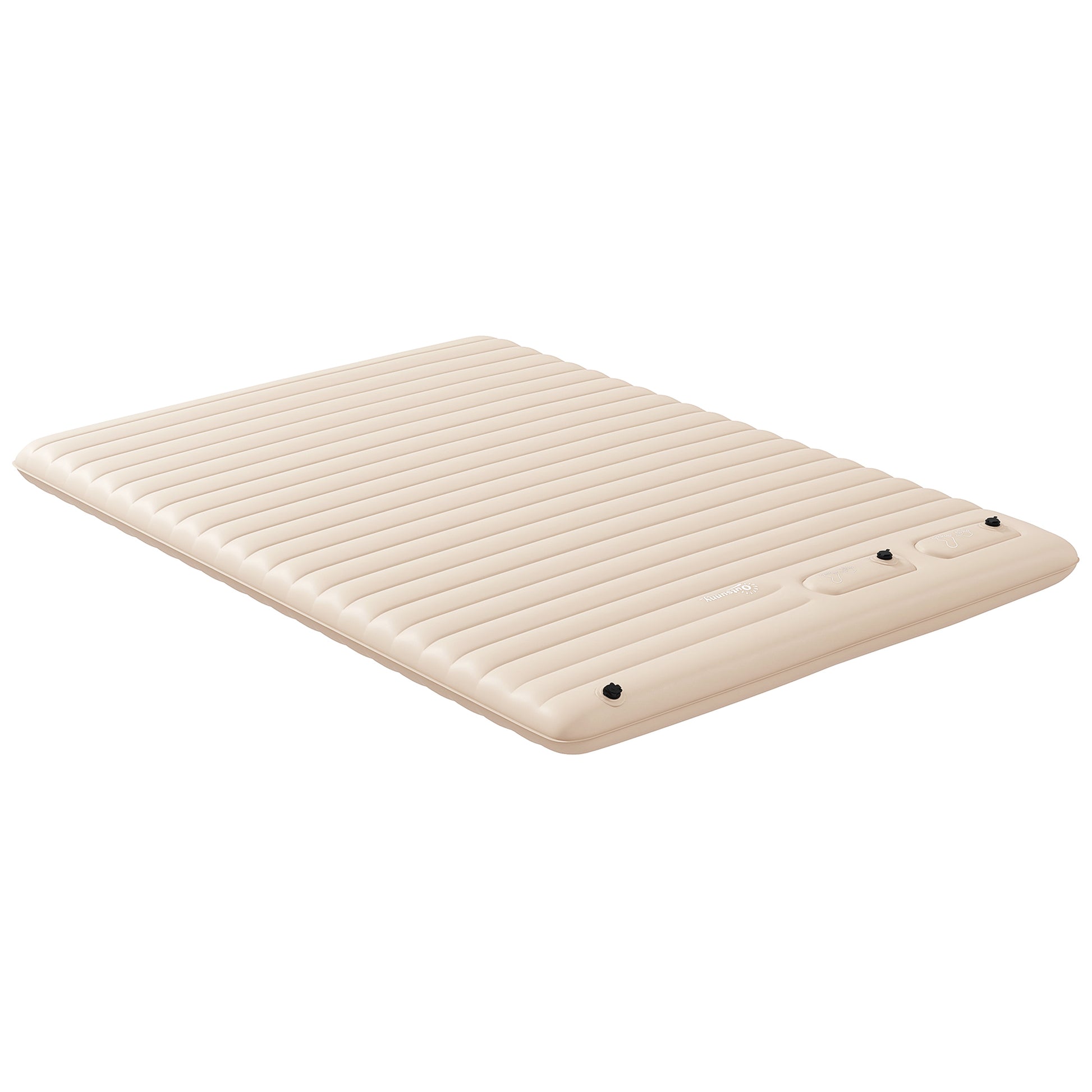 Double Inflatable Mattress, with Built-In Pump